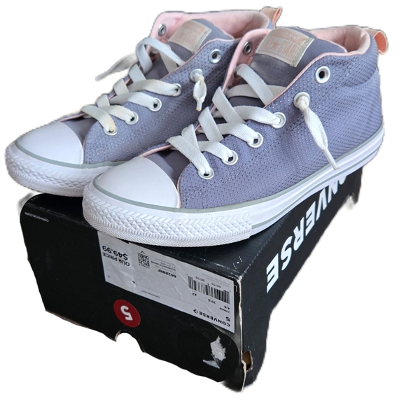 Converse CTAS Street Mid Dolphin White Pink - Picture 1 of 12